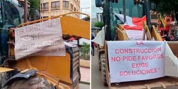 Constructores  protestan en  Potosí, exigen  actualizar precios