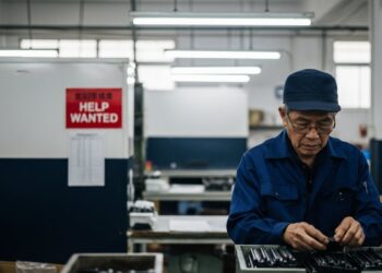 Con el 20% de su población envejecida, Taiwán recurre a los mayores de 65 para sostener la economía