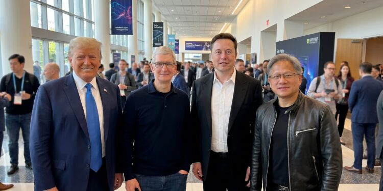 Quiénes son los líderes tecnológicos que acompañan a Trump en su visita a China: Elon Musk, Tim Cook y más