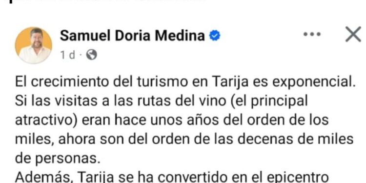 Turismo en Tarija: un crecimiento exponencial que diversifica la economía
