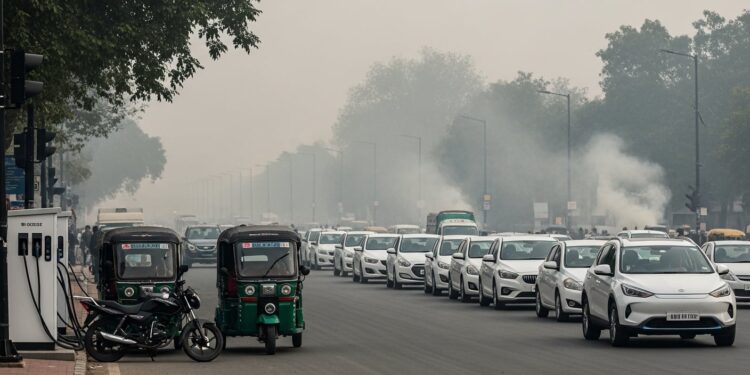 Delhi apuesta por los vehículos eléctricos para combatir la contaminación más grave de la India