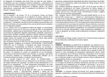 Ministerio de Trabajo, Empleo y Previsión Social – Resolución Administrativa Nº 362/26